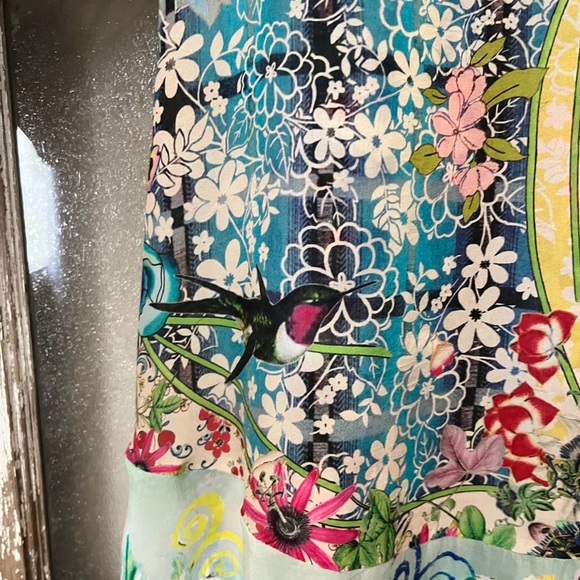 Johnny Was Silk Patchwork Kimono - L - Picture 3 of 8